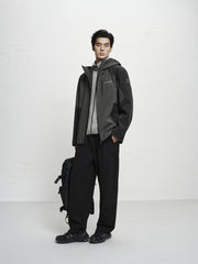 Men's Outdoor Contrast Hooded Jacket