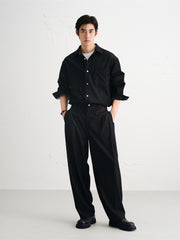 Men's Relaxed-Fit Mercerized Denim Shirt