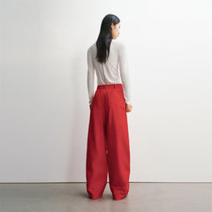 Women's Pleated Oversized Parachute Pants