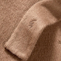 Women's Straight Camel Wool Coat