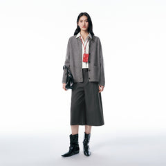 Women's Basic Pure Wool Oversized Knit Cardigan