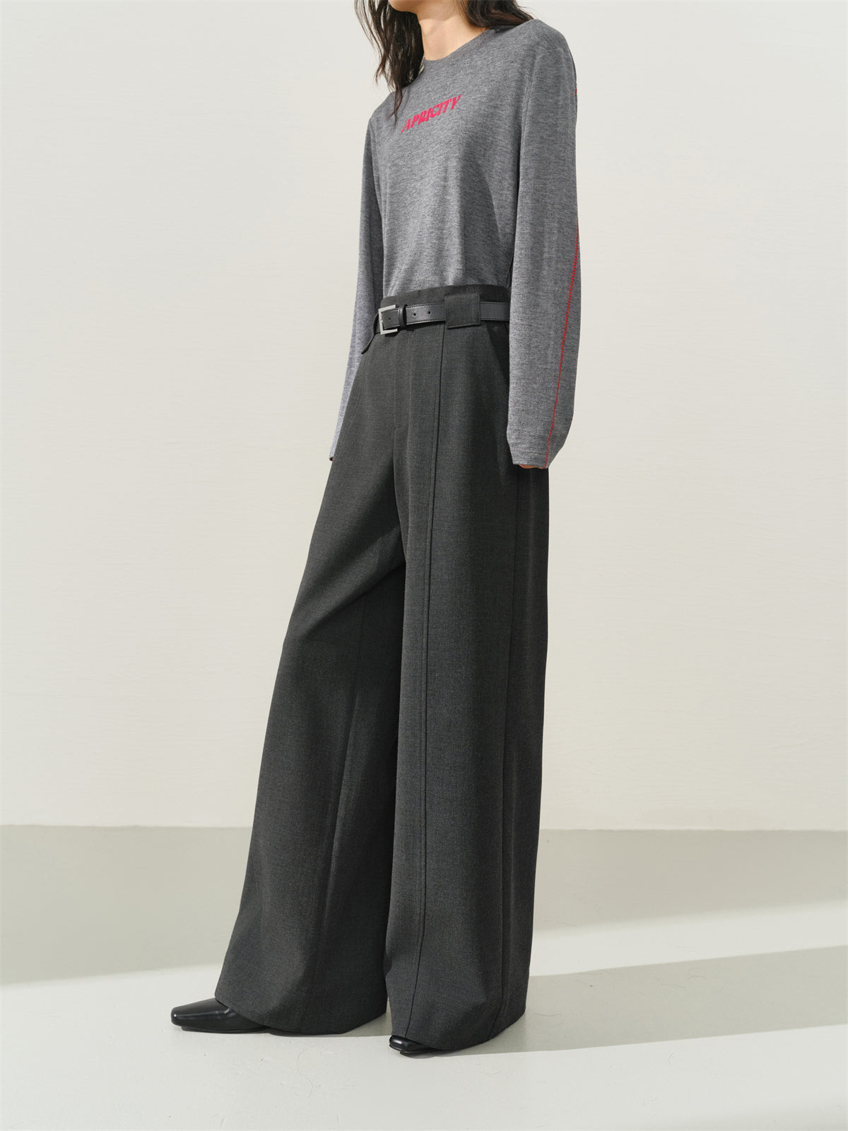 Women's High-Waist Straight-Leg Suit Trousers