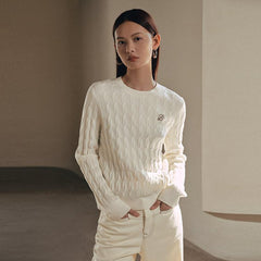 Women's Cable Knit Pullover