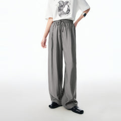 Women's Drawstring-Waist Straight-Leg Pants