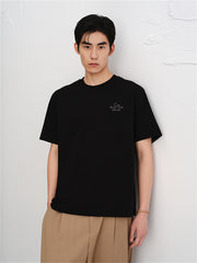 Men's Heavyweight Printed Embroidered T-Shirt