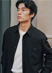 Men's Relaxed 3D Jacquard Textured Shirt