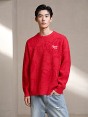 Men's Pattern Jacquard Pullover