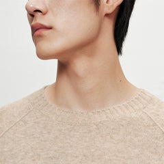 Men's Solid Raglan-Sleeve Sweater