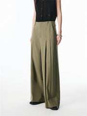 Women's Pleated High-Waisted Trousers