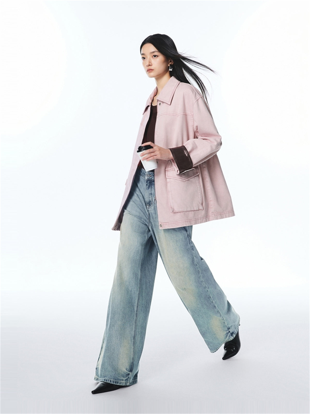 Women's Utility Jacket with Drawstring Waist