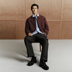 Men's Heavy Jacquard Quilted Jacket