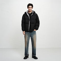 Men's Vintage Contrast Straight Jeans