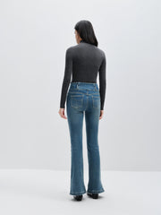 Women's High Waist Flare Jeans