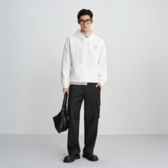 Men's Graphic Embroidered Hooded Sweatshirt