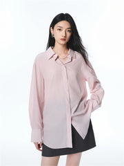 Women's Cupro-Cotton Slim Long-Sleeve Shirt