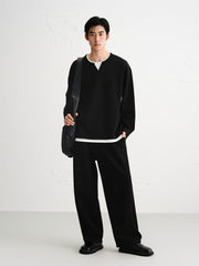 Men's Heavyweight Colorblock Layered-Look T-Shirt