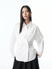 Women's Oversized Pleated Shirt