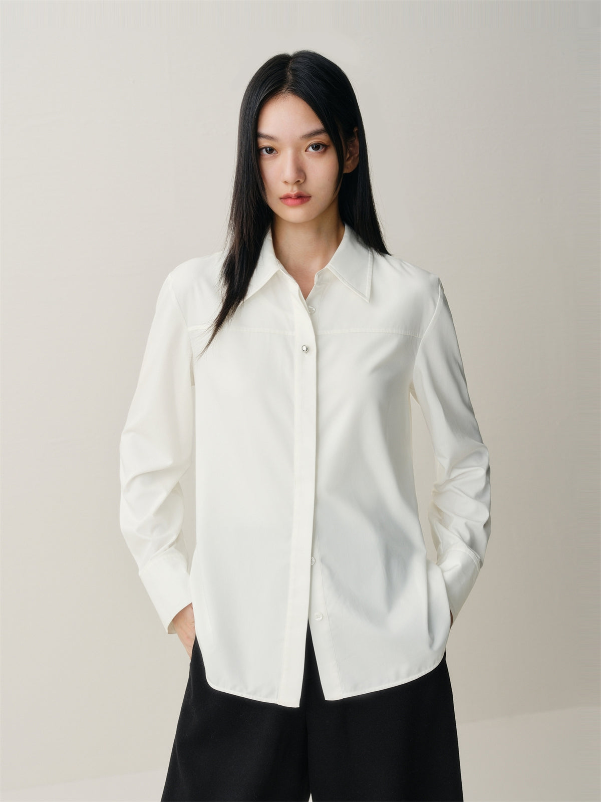 Women's Brushed Relaxed Long-Sleeve Shirt