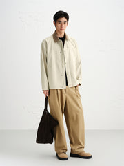 Men's Beige Barn-Style Jacket