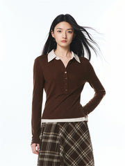 Women's Colorblock Layered-Look Polo T-Shirt