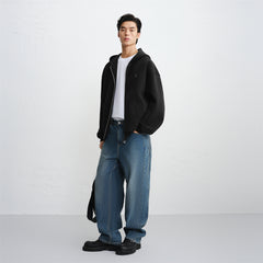 Men's Basic Zip-Up Hoodie