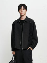 Men's Chenille Tonal Panel Jacket