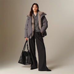 Women's Thermal Down Parka with Fur Collar