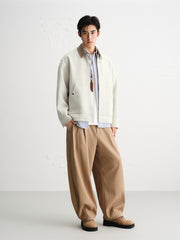 Men's Tweed-Texture Marl Oversized Jacket