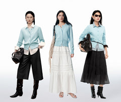 Women's Pure Wool Cropped Cardigan