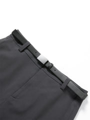 Women's A-Line Mini Skirt with Detachable Belt