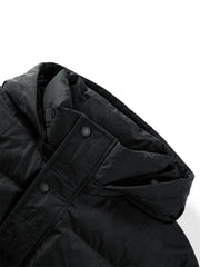 Men's Allover Tonal Jacquard Hooded Down Jacket
