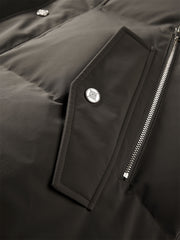 Men's Brown Short Puffer Jacket