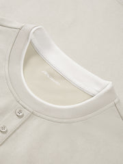 Men's Commuter Herringbone Faux Two-Piece Knit Top