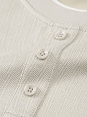 Men's Commuter Herringbone Faux Two-Piece Knit Top