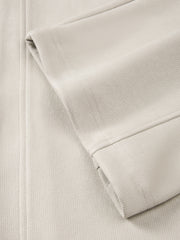 Men's Casual White Brushed Straight-Leg Sweatpants