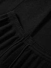 Men's Casual Solid Drawstring Elastic-Waist Brushed-Soft Pants