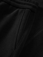 Men's Casual Solid Drawstring Elastic-Waist Brushed-Soft Pants