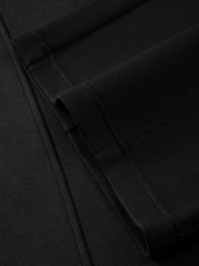 Men's Casual Commuter Warm Wide-Leg Black Pants