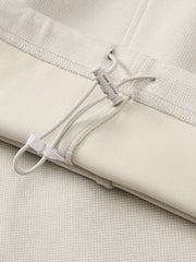 Men's Casual White Brushed Straight-Leg Sweatpants