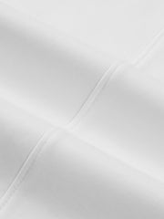 Men's Basic White Embroidered Long-Sleeve T-Shirt