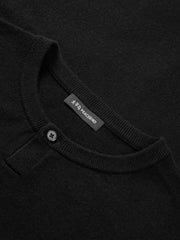 Men's Casual Solid Crewneck Wool-Blend Sweater
