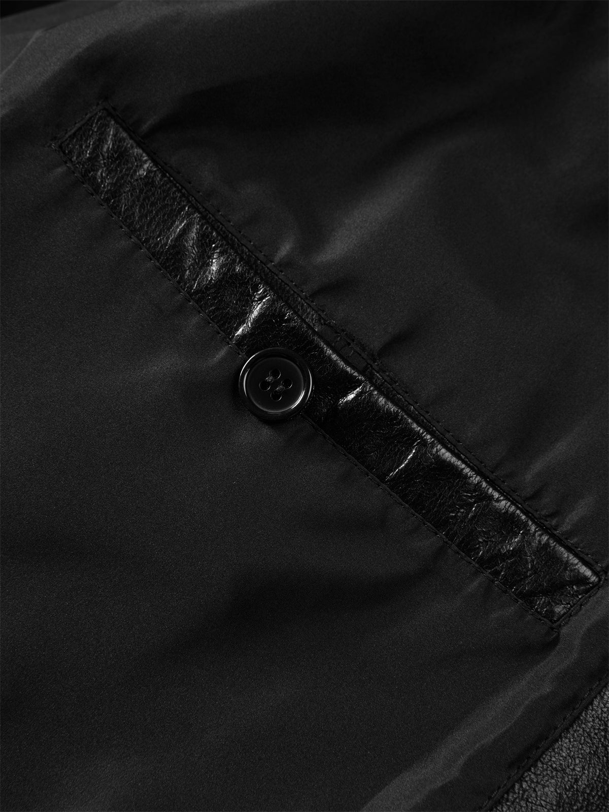 Men's Waxed Leather Bomber Jacket
