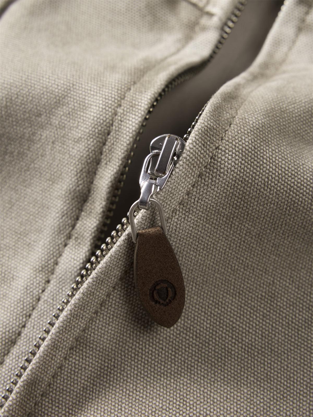 Men's Oversized Utility Jacket with PU Collar