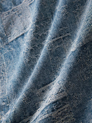 Men's Oversized Jacquard Denim Shirt
