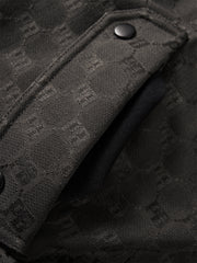 Men's Allover Jacquard Hooded Down Jacket