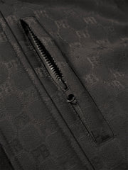 Men's Allover Jacquard Hooded Down Jacket