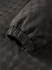 Men's Allover Jacquard Hooded Down Jacket