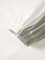 Men's Contrast Sweatshirt with Back Letter Print