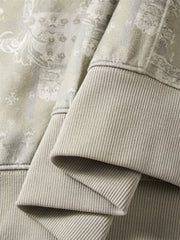 Men's Allover Jacquard Hooded Sweatshirt