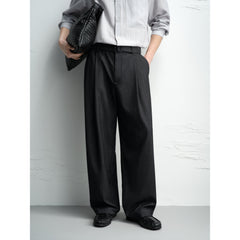 Men's Commuter Denim-Texture Trousers